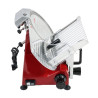 Schwerkraft-Schneidemaschine für Schinken Ø 220 mm 120 W Rot