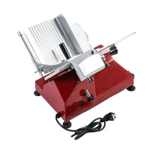 Schwerkraft-Schneidemaschine für Schinken Ø 220 mm 120 W Rot