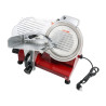 Schwerkraft-Schneidemaschine für Schinken Ø 220 mm 120 W Rot