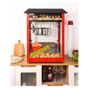 Professional Popcorn Machine 1400 W — Stainless Steel Kettle