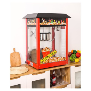 Professional Popcorn Machine 1400 W — Stainless Steel Kettle