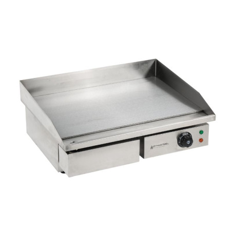 Professionelle Elektrische Grillplatte Dynasteel - Glatt 55 cm: Edelstahlplatte, gleichmäßiges und schnelles Garen