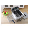 Professionelle Fritteuse 13 L 3000 W mit Ablass - Edelstahl
