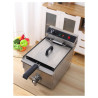 Professionelle Fritteuse 13 L 3000 W mit Ablass - Edelstahl