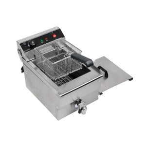 Professional Deep Fryer 13L with Stainless Steel Drain - Dynasteel