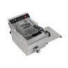 Professionelle Fritteuse 13 L 3000 W mit Ablass - Edelstahl