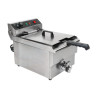 Professionelle Fritteuse 13 L 3000 W mit Ablass - Edelstahl