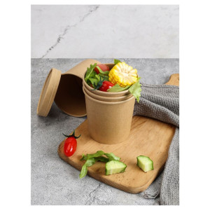 Pot à Soupe Kraft - 480 ml - Lot de 300