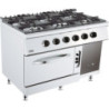 Professional Stove 700 with Gas Oven - 6 Burners - CombiSteel