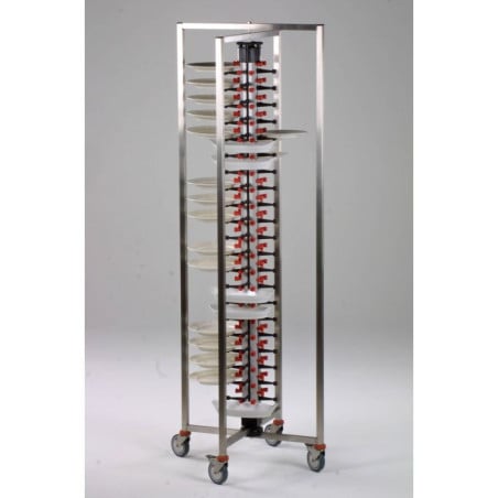 Folding Plate Rack Trolley - 48 Levels - CombiSteel