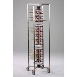 Folding Plate Rack Trolley - 84 Levels - CombiSteel