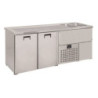 2-Door Beer Cooler - 2 Taps on the Right - CombiSteel