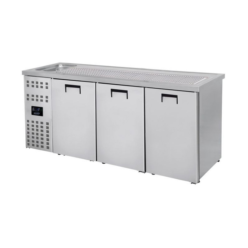 3-Door Beer Cooler - Left Tap - CombiSteel