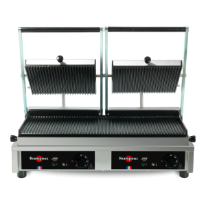 Multi-Kontaktgrill Groß - Gerillte Platten