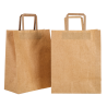 Kraft Tote Bag 26 x 14 x 33 cm - Pack of 250 - Dynasteel