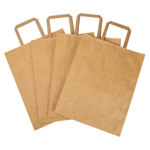 Tragetasche Kraftpapier 26 x 14 x 33 cm - Packung mit 250 Stück - Dynasteel