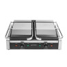 Double Panini Grill - Ribbed Plates - Dynasteel