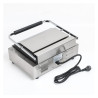 Large Grooved/Smooth Dynasteel Panini Grill - Perfect professional cooking for restaurants and snack bars