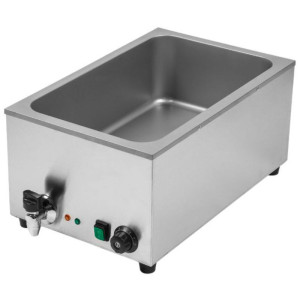 Bain-Marie Pro GN 1/1 20 L 1200 W Edelstahl mit Ablass