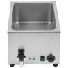 Bain-Marie Pro GN 1/1 20 L 1200 W Edelstahl mit Ablass