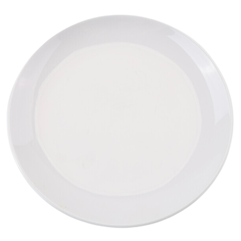 Round Melamine Plate Ø 17.7 cm White - Set of 10