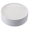 Round Melamine Plate Ø 17.7 cm White - Set of 10
