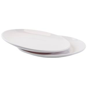 Round Melamine Plate Ø 17.7 cm White - Set of 10