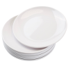 Runder Melaminteller Ø 17,7 cm Weiß - Set von 10