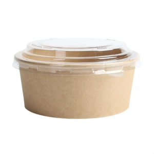 Kraft Salatschüssel 750 ml + PET-Deckel - Set von 300