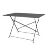 Black Folding Terrace Table - 1100 x 700 mm - Bolero