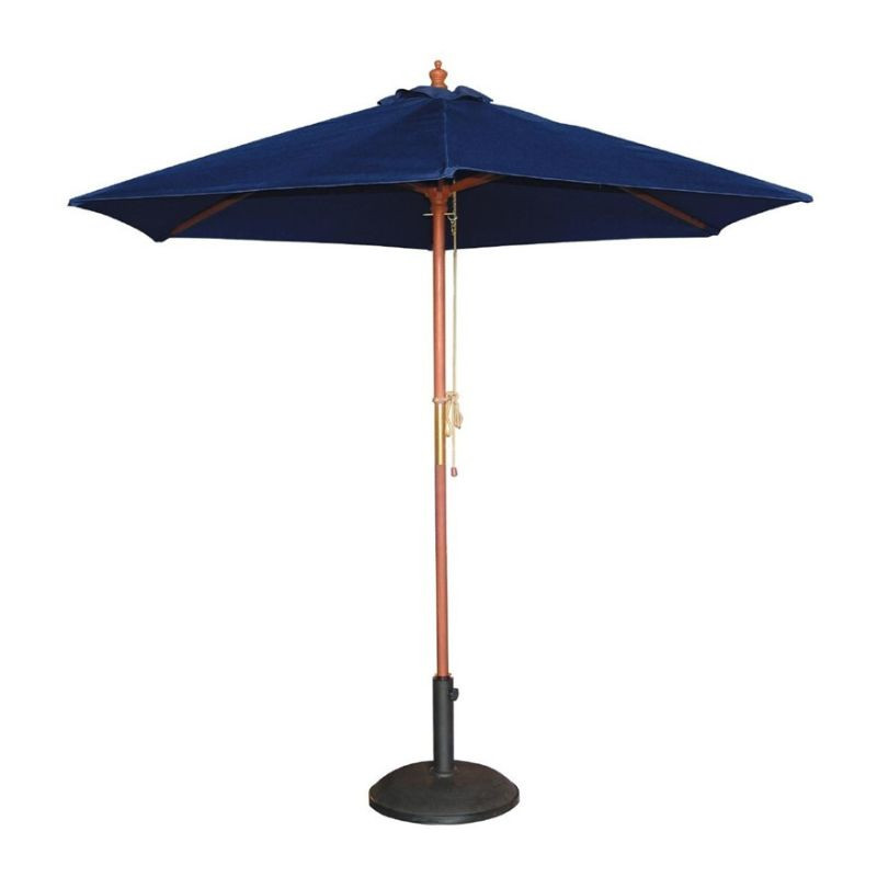 Round Navy Blue Parasol - H 3000mm - Bolero