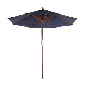 Parasol Rond Bleu Marine - L 2500mm - Bolero