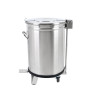 Stainless Steel Trash Can with Pedal - 100 L - Dynasteel