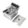 Professionelle Fritteuse 10 L 3000 W Edelstahl — Thermostat