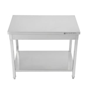 Tisch Edelstahl 1200x700 mm mit Unterregal — Pro CHR