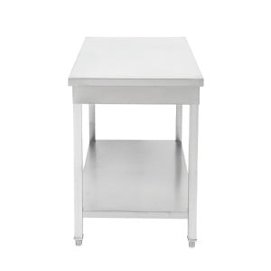 Tisch Edelstahl 1200x700 mm mit Unterregal — Pro CHR