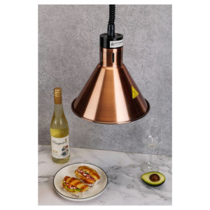 Conical Copper Heated Lamp Dynasteel - Optimal food preservation