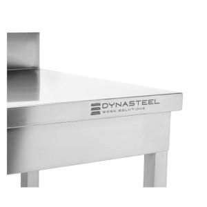 Edelstahltisch 1000x600 mm Rückwand und Unterregal