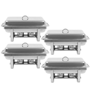 Chafing Dish GN 1/1 Eco - Lot de 4 - Dynasteel