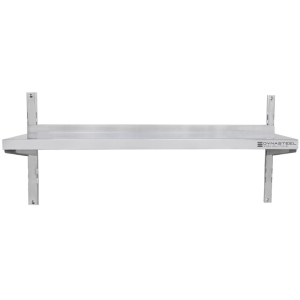 Stainless Steel Wall Shelf on Brackets - L 800 x D 300 mm - Dynasteel