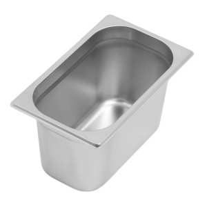 Bac Gastro GN 1/4 Inox - Profondeur 150 mm - 4 L - Dynasteel