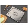 GN 1/2 Deckel aus Edelstahl für professionelle Gastronomie - Dynasteel