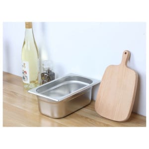 Bac Gastro GN 1/4 Inox - Profondeur 100 mm - 2,8 L - Dynasteel