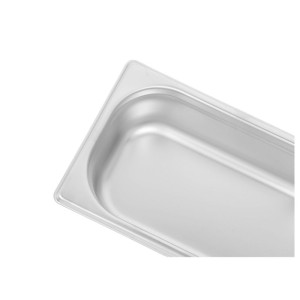 Gastrobehälter GN 1/4 Edelstahl — Tiefe 65 mm — 1,8 L