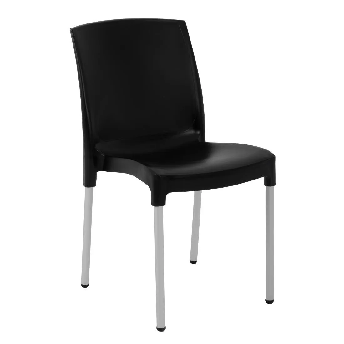 Stapelbare Bistrostühle Schwarz - Set von 4