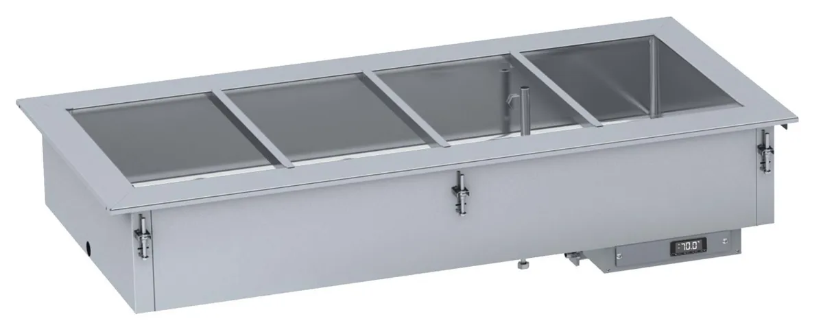 Bain-Marie Drop-In mit manueller Wasserbefüllung - 4/1