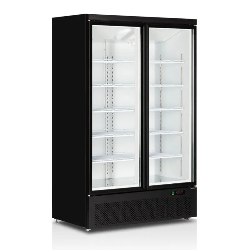 Positive Kühlvitrine mit 2 Glastüren - 809 L