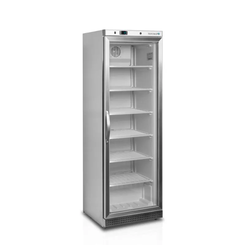 Glasierte Negativ-Kühlschrank - Edelstahl - 340 L