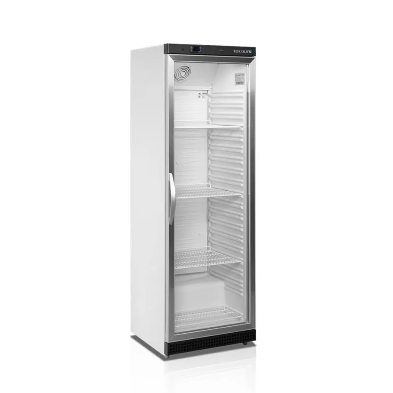 Glas-Kühlschrank - Weiß - 350 L