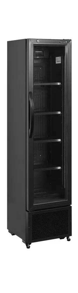 Getränkekühlschrank mit Glastür - Schwarz - 114 L